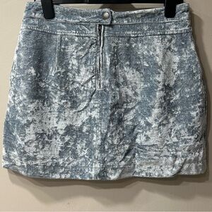 Free People  blue velvet skirt Size 8